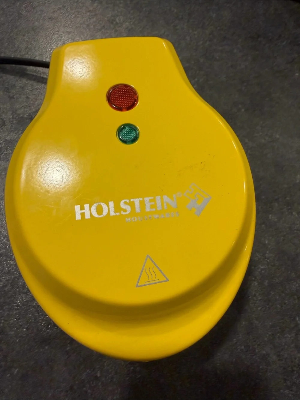 Holstein Electric Yellow Mini Waffle Maker